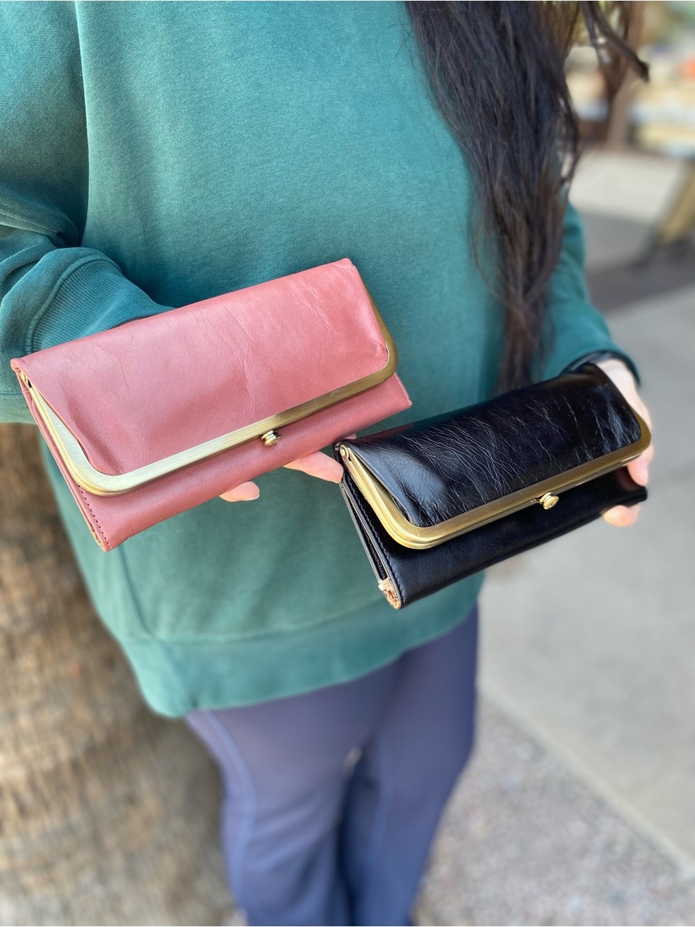 Hobo - Rachel Continental Wallet Polished Leather - Multiple Color (NEW W/ TAGS)